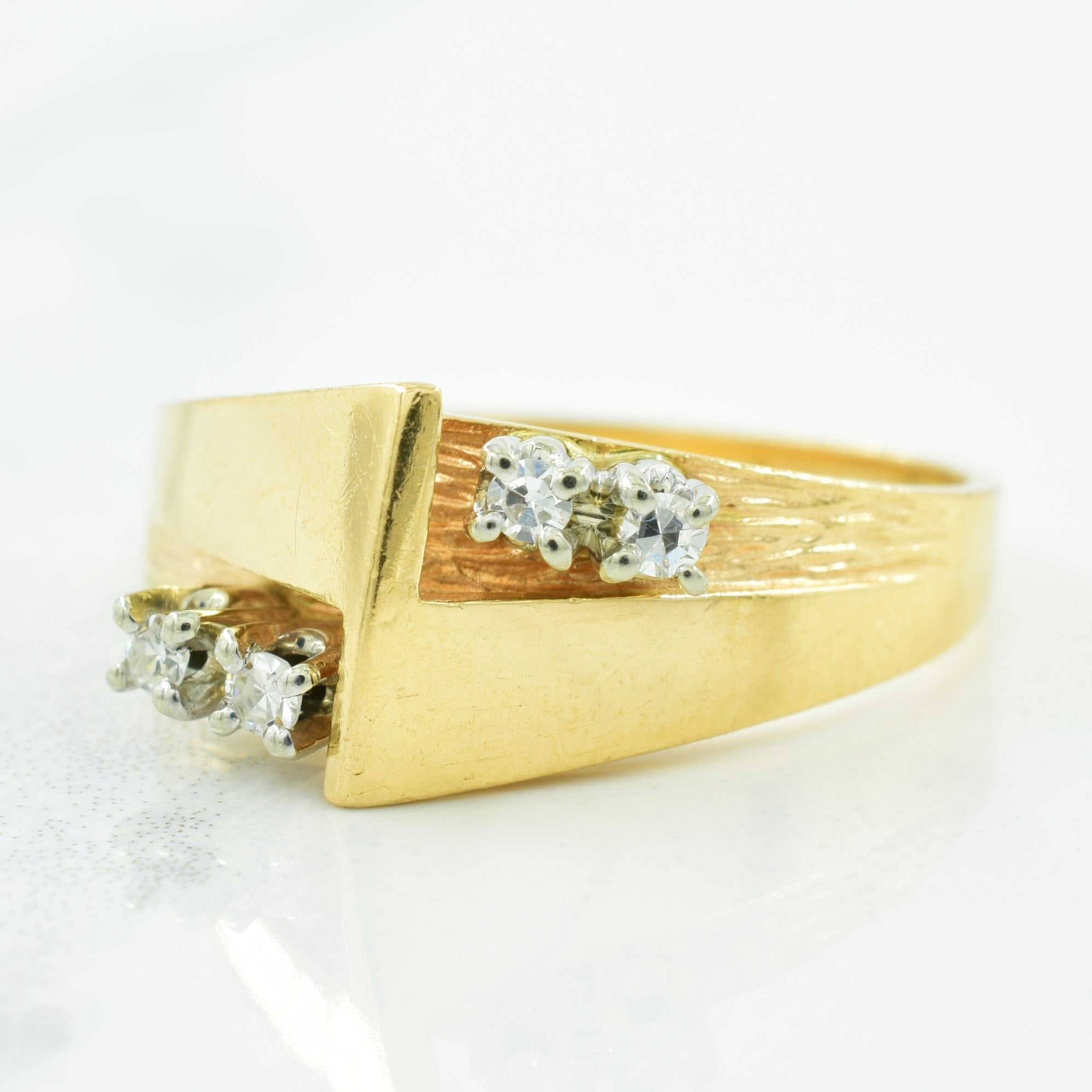 Four Stone Diamond Ring | 0.08ctw | SZ 6.75 |