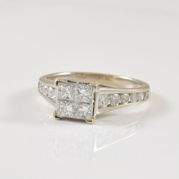 Cathedral Diamond Ring | 0.76ctw | SZ 4.25 |