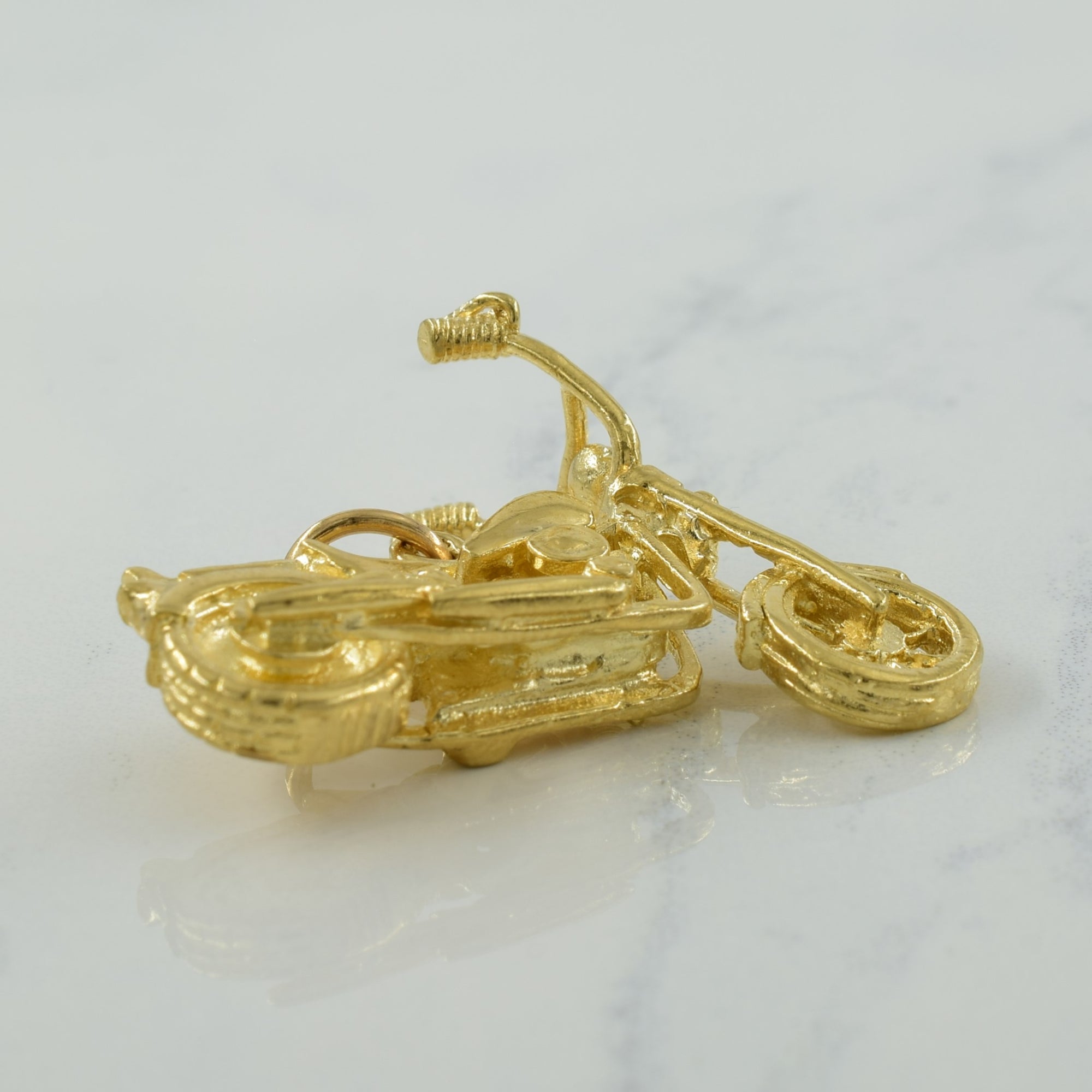 10k Yellow Gold Motorcycle Charm |