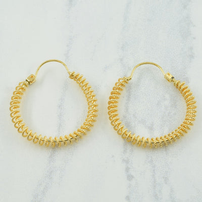 10k Yellow Gold Hoop Earrings |