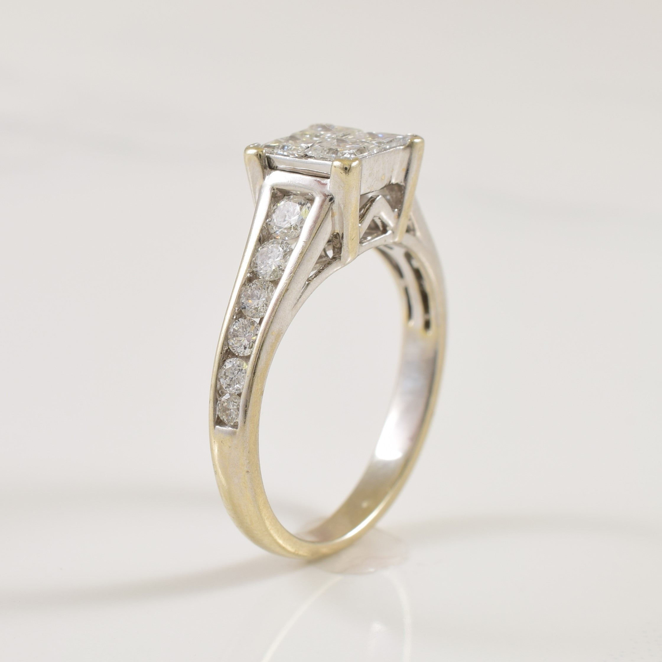 Cathedral Diamond Ring | 0.76ctw | SZ 4.25 |