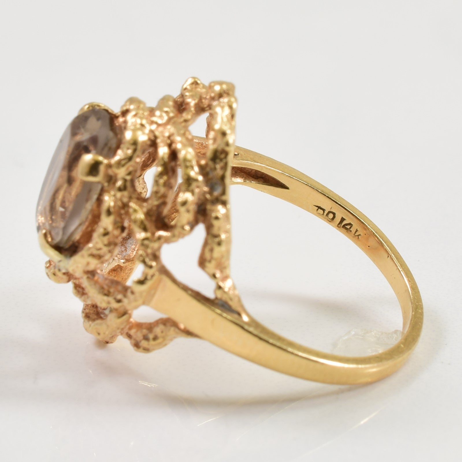 Smoky Quartz Cocktail Ring | 2.50ct | SZ 7.25 |