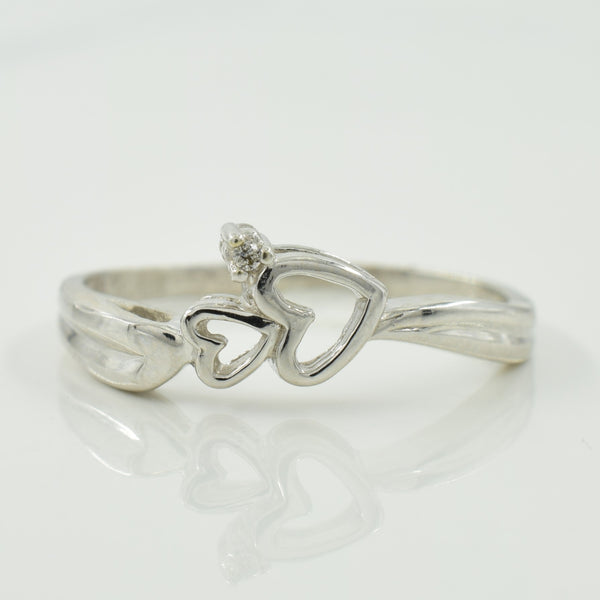 Diamond Heart Ring | 0.005ct | SZ 5.25 |