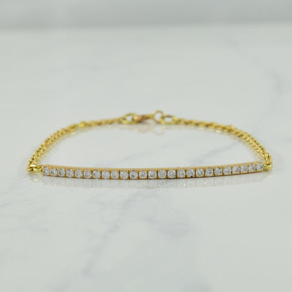 Pave Set Diamond Bracelet | 0.38ctw | 6