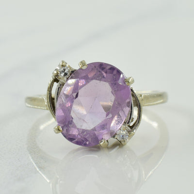 Amethyst & Diamond Ring | 2.18ct, 0.02ctw | SZ 5.5 |