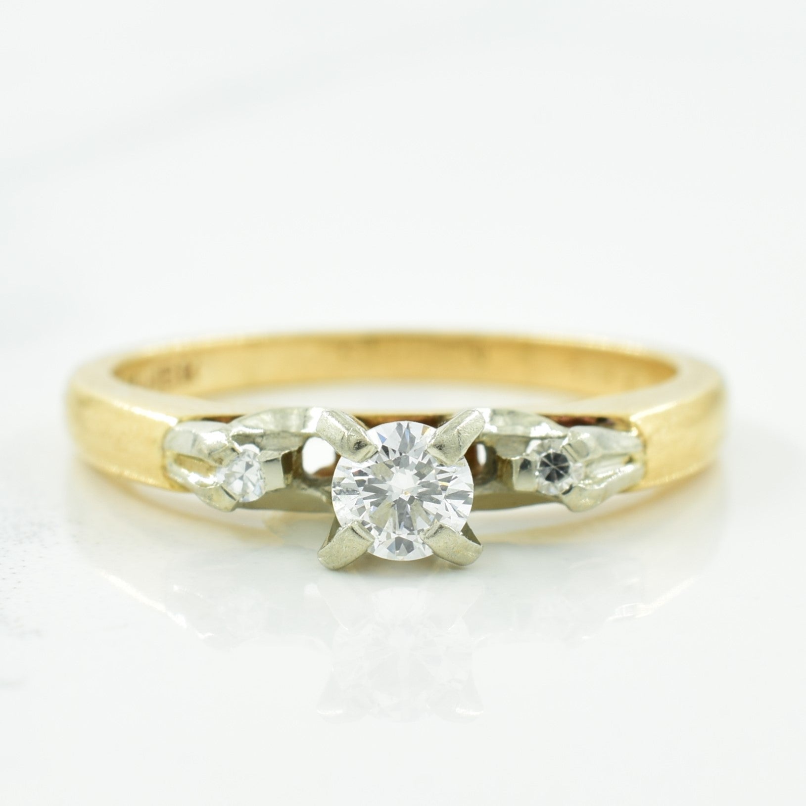 Three Stone Diamond Ring | 0.19ctw | SZ 5.5 |