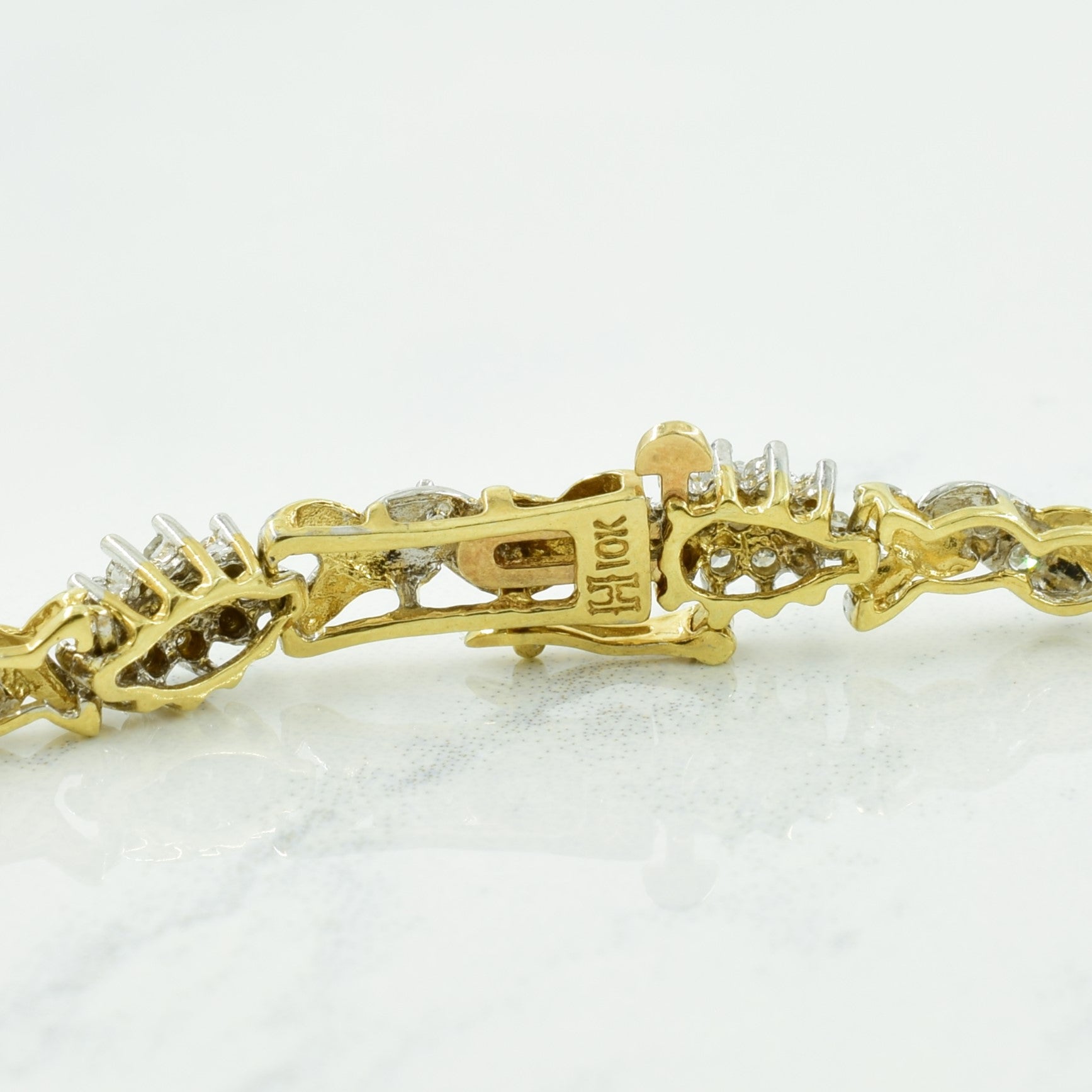 Diamond Cluster Bracelet | 0.88ctw | 7" |