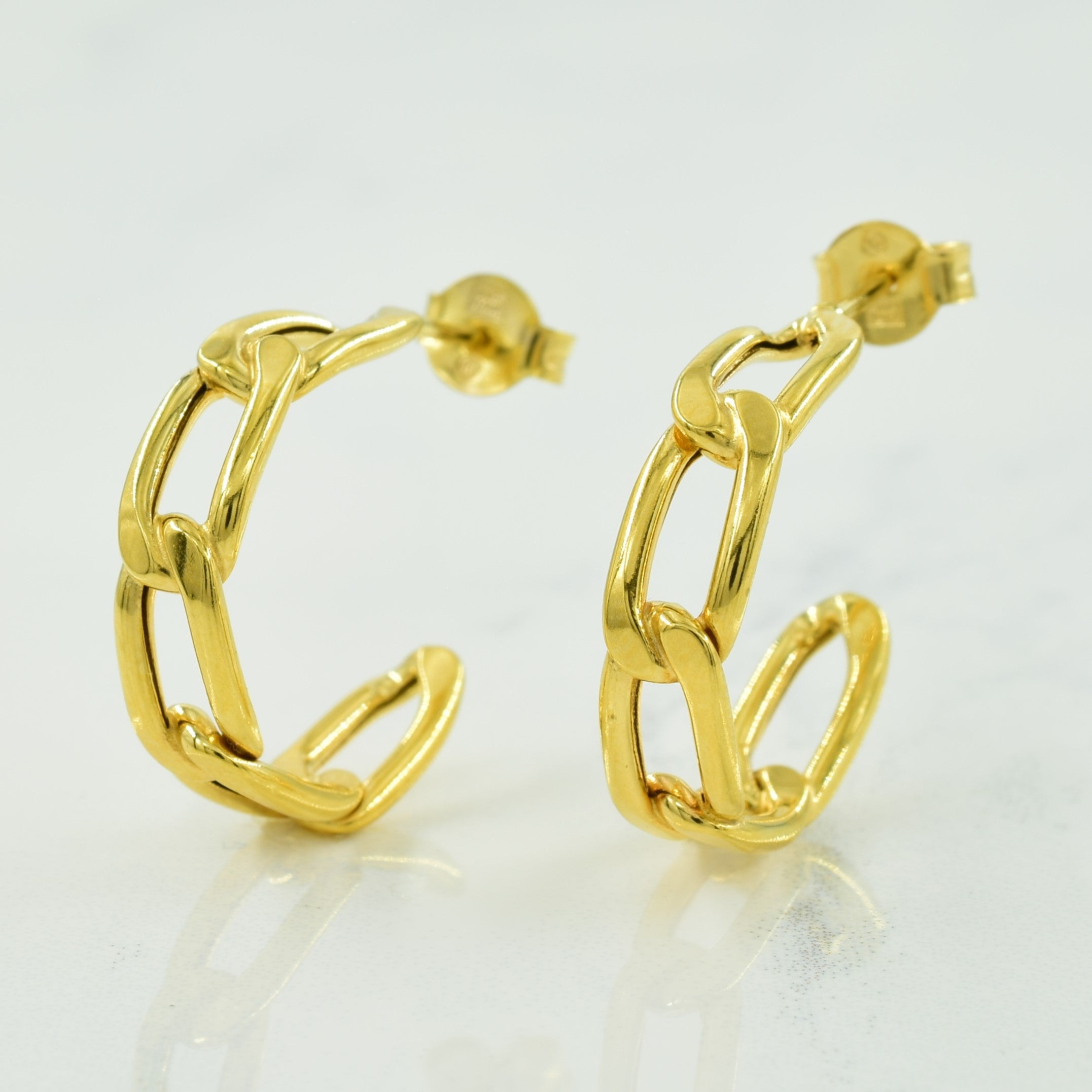 14k Yellow Gold Stud Back Earrings |