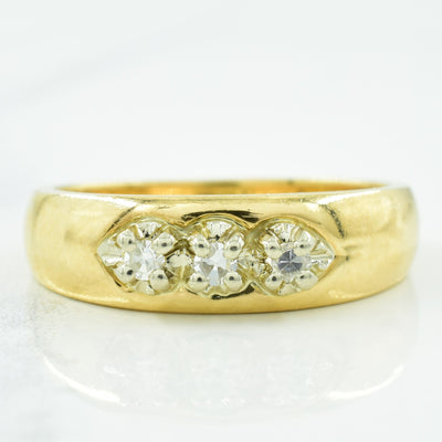 Three Stone Diamond Ring | 0.09ctw | SZ 7 |