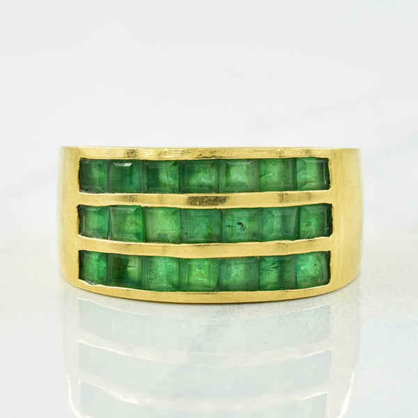 Channel Set Emerald Ring | 1.90ctw | SZ 8.25 |
