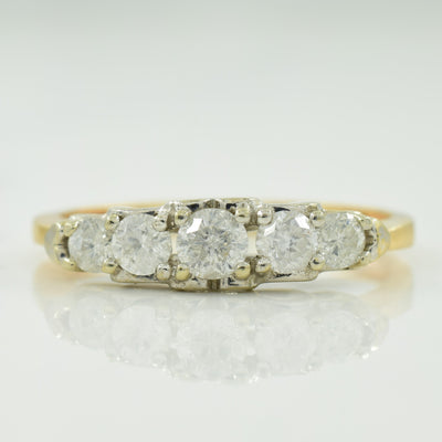 Five Stone Diamond Ring | 0.32ctw | SZ 5.25 |