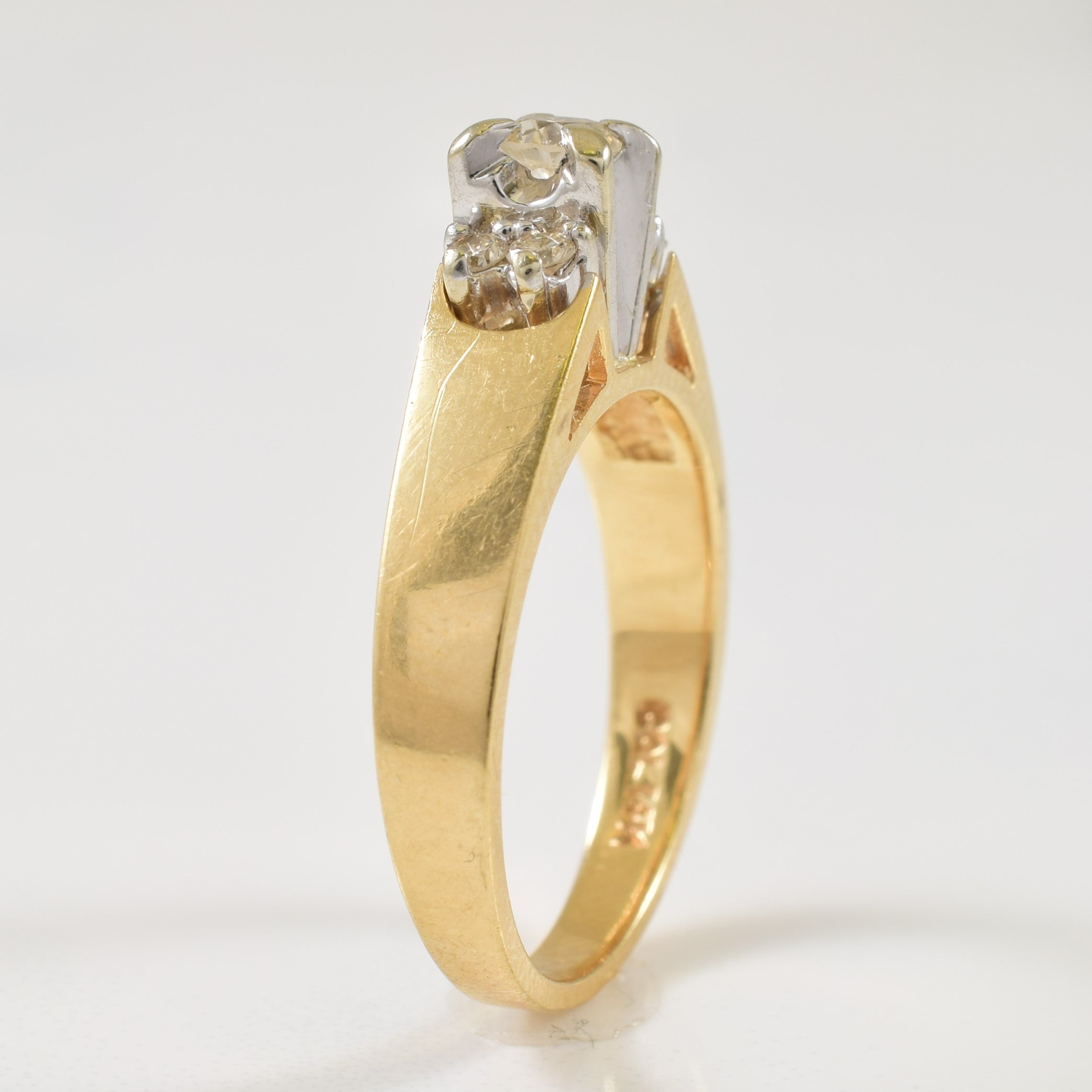 Diamond Cathedral Ring | 0.23ctw | SZ 5.75 |