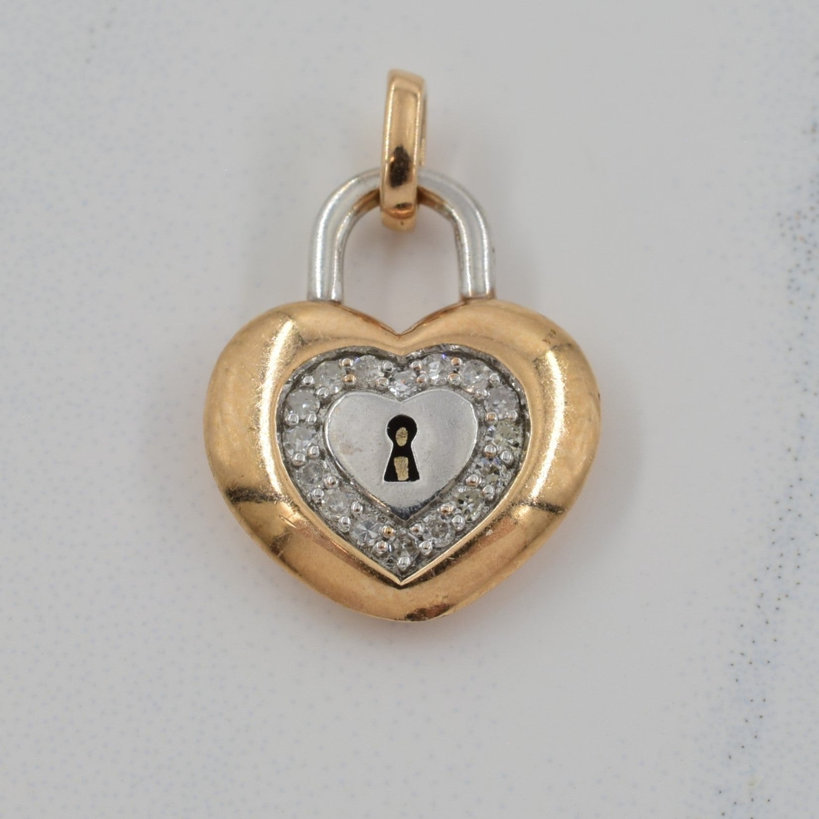 Pendentif cœur en diamant | 0,08 ct | 