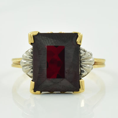 Synthetic Ruby Ring | 3.86ct | SZ 5.25 |