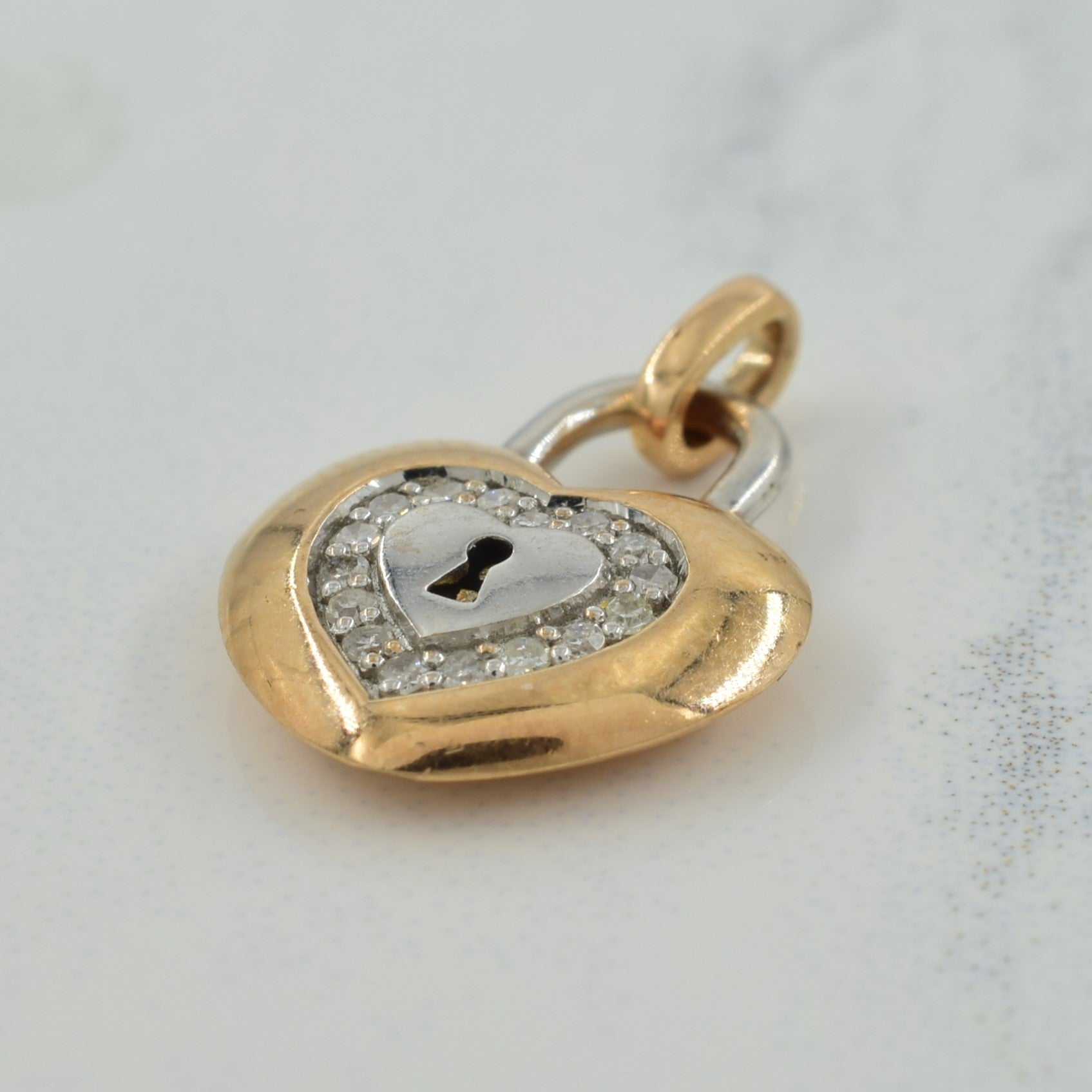 Pendentif cœur en diamant | 0,08 ct | 