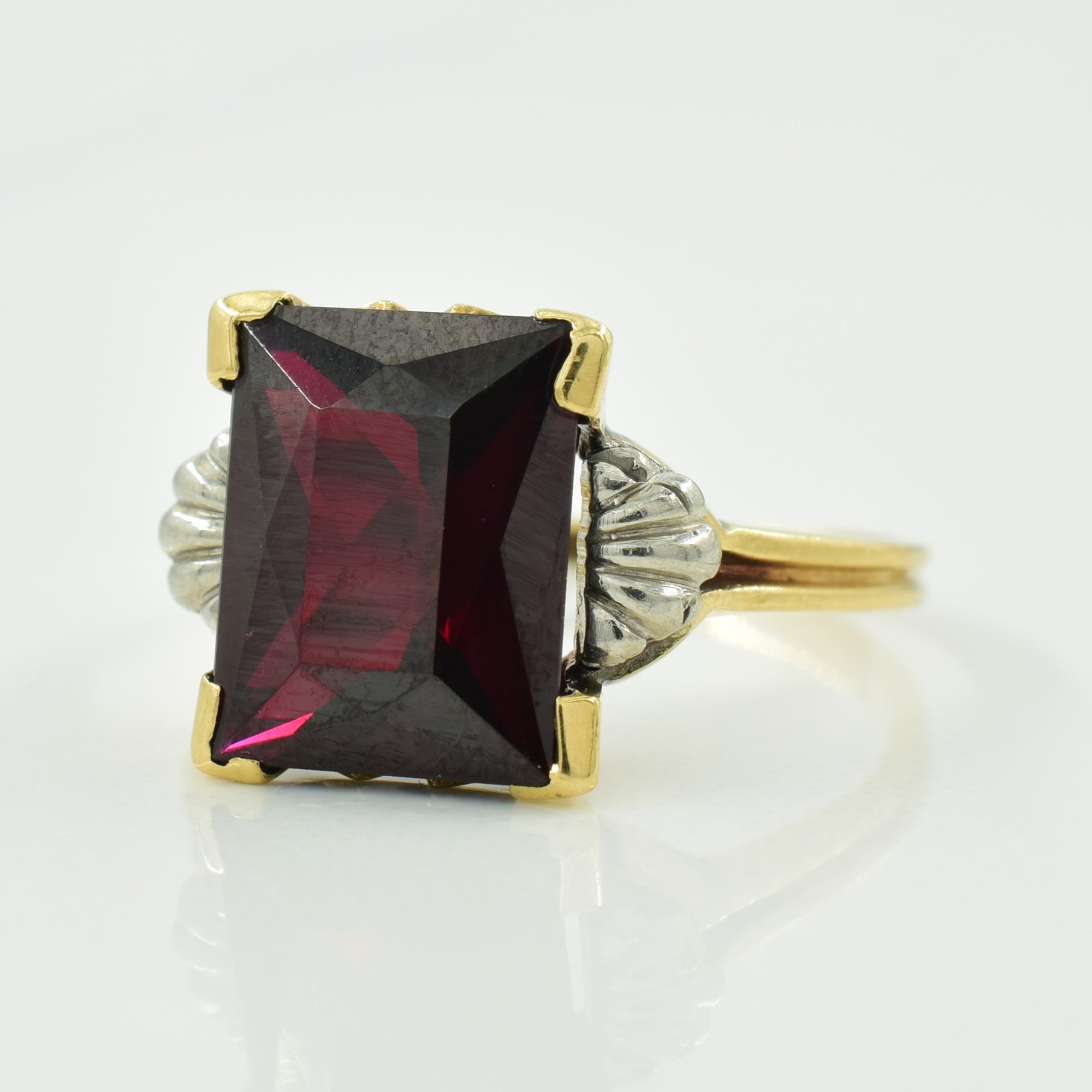 Synthetic Ruby Ring | 3.86ct | SZ 5.25 |