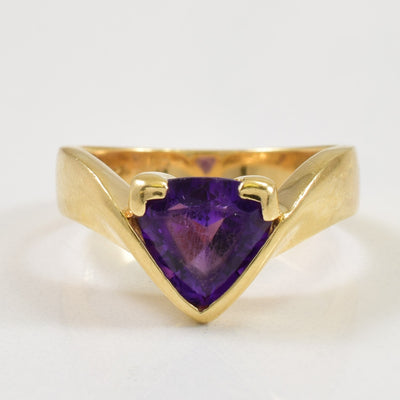 Amethyst Chevron Ring | 1.50ct | SZ 6.5 |