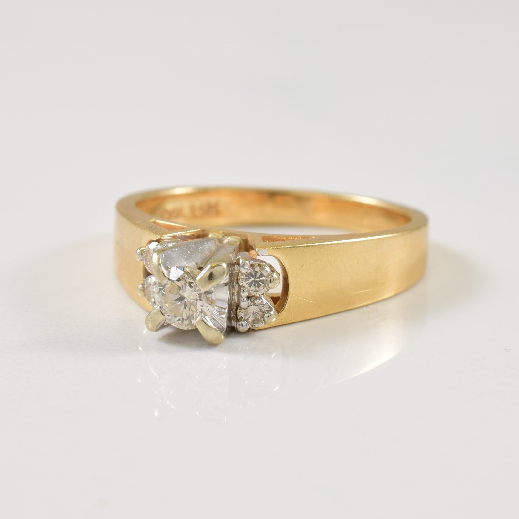 Diamond Cathedral Ring | 0.23ctw | SZ 5.75 |