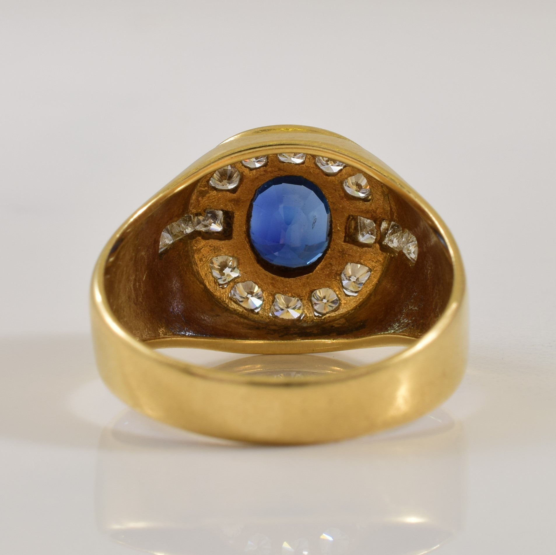 Sapphire & Diamond Halo Ring | 2.690ct, 0.77ctw | SZ 10 |