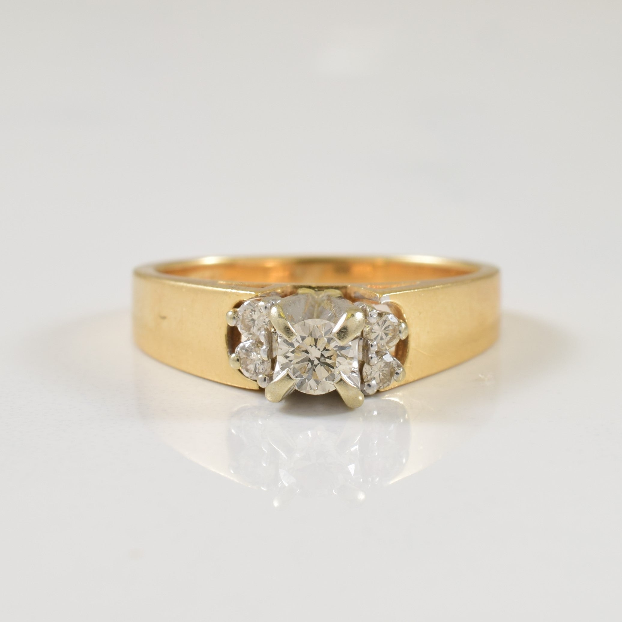 Diamond Cathedral Ring | 0.23ctw | SZ 5.75 |