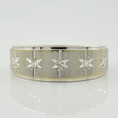 Diamond Starburst Ring | 0.05ctw | SZ 8.5 |