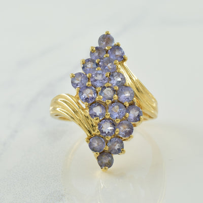 Tanzanite Bypass Ring | 1.90ctw | SZ 6.25 |