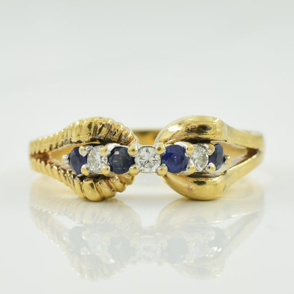 Sapphire & Diamond Ring | 0.17ctw, 0.08ctw | SZ 7.25 |