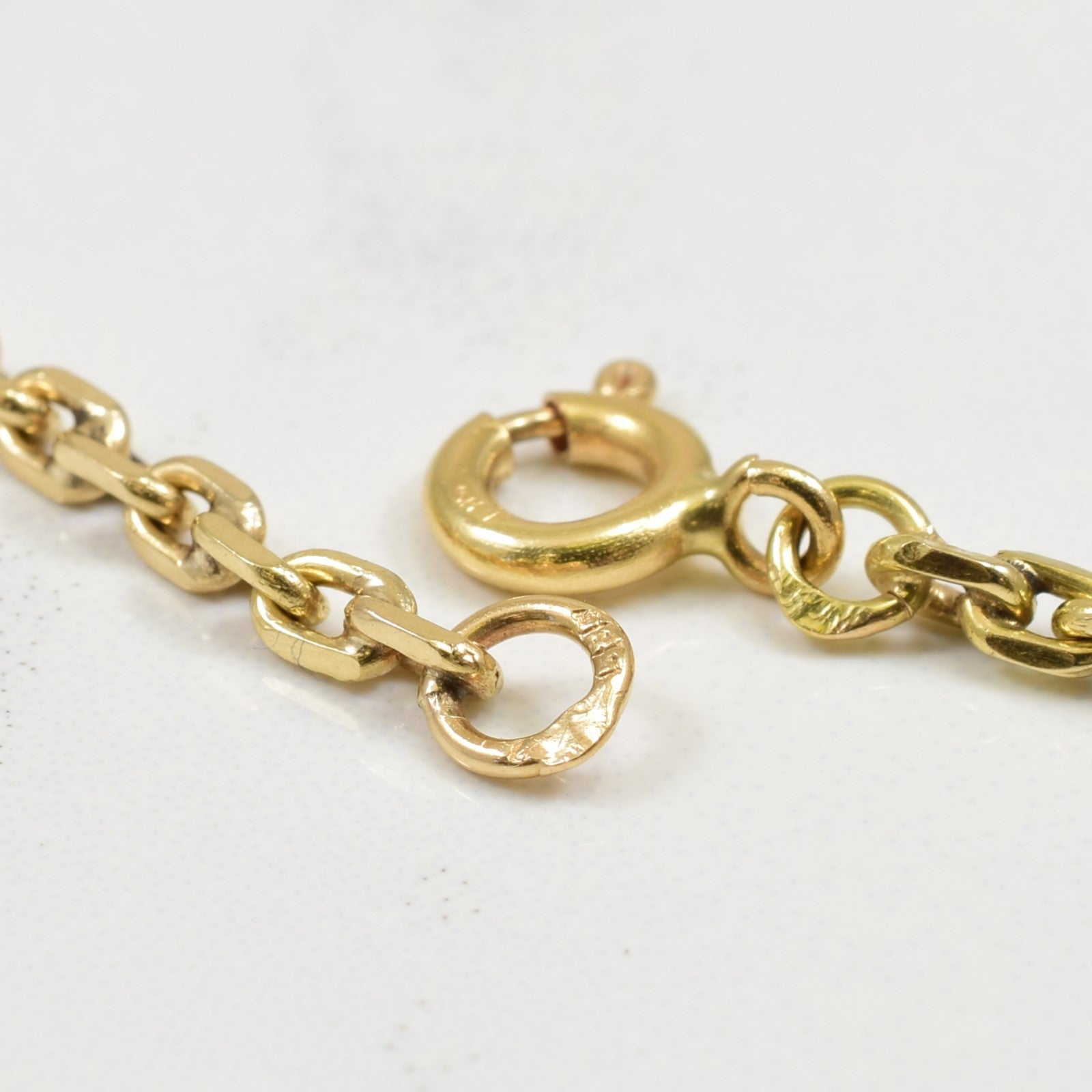 14k Yellow Gold Cable Chain | 19.50