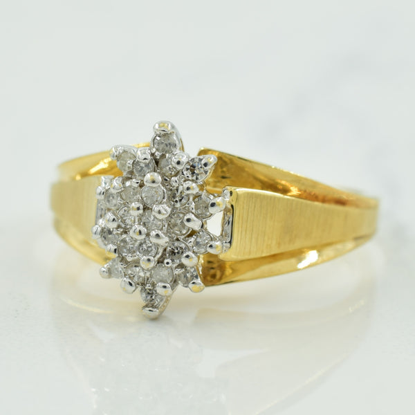 Cluster Diamond Ring | 0.18ctw | SZ 7 |