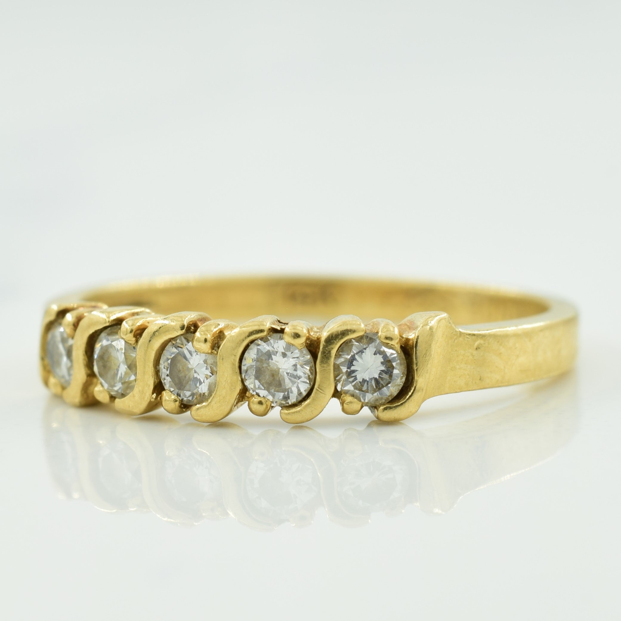 Five Stone Diamond Ring | 0.25ctw | SZ 5.5 |