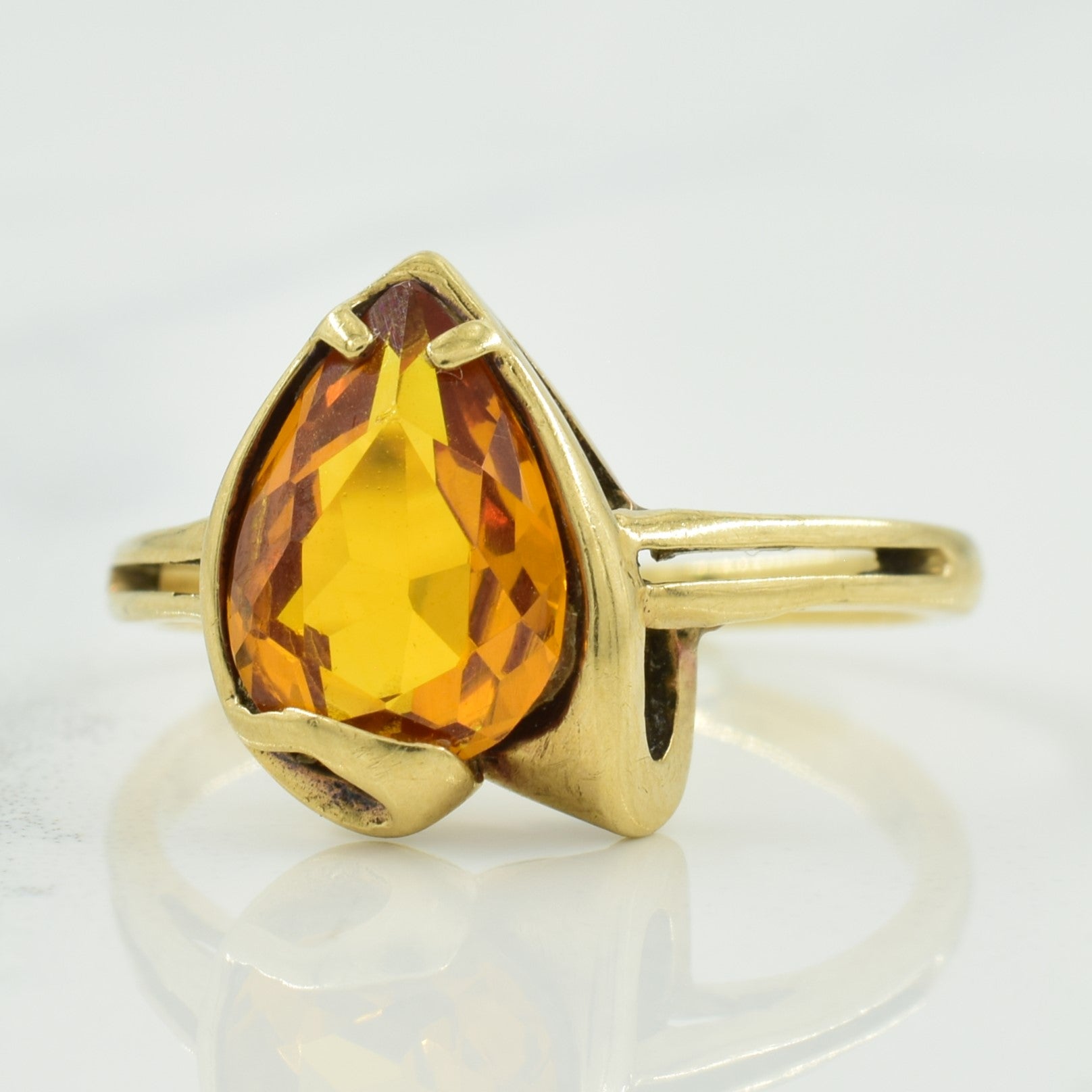 Pear Cut Citrine Ring | 1.25ct | SZ 6.25 |