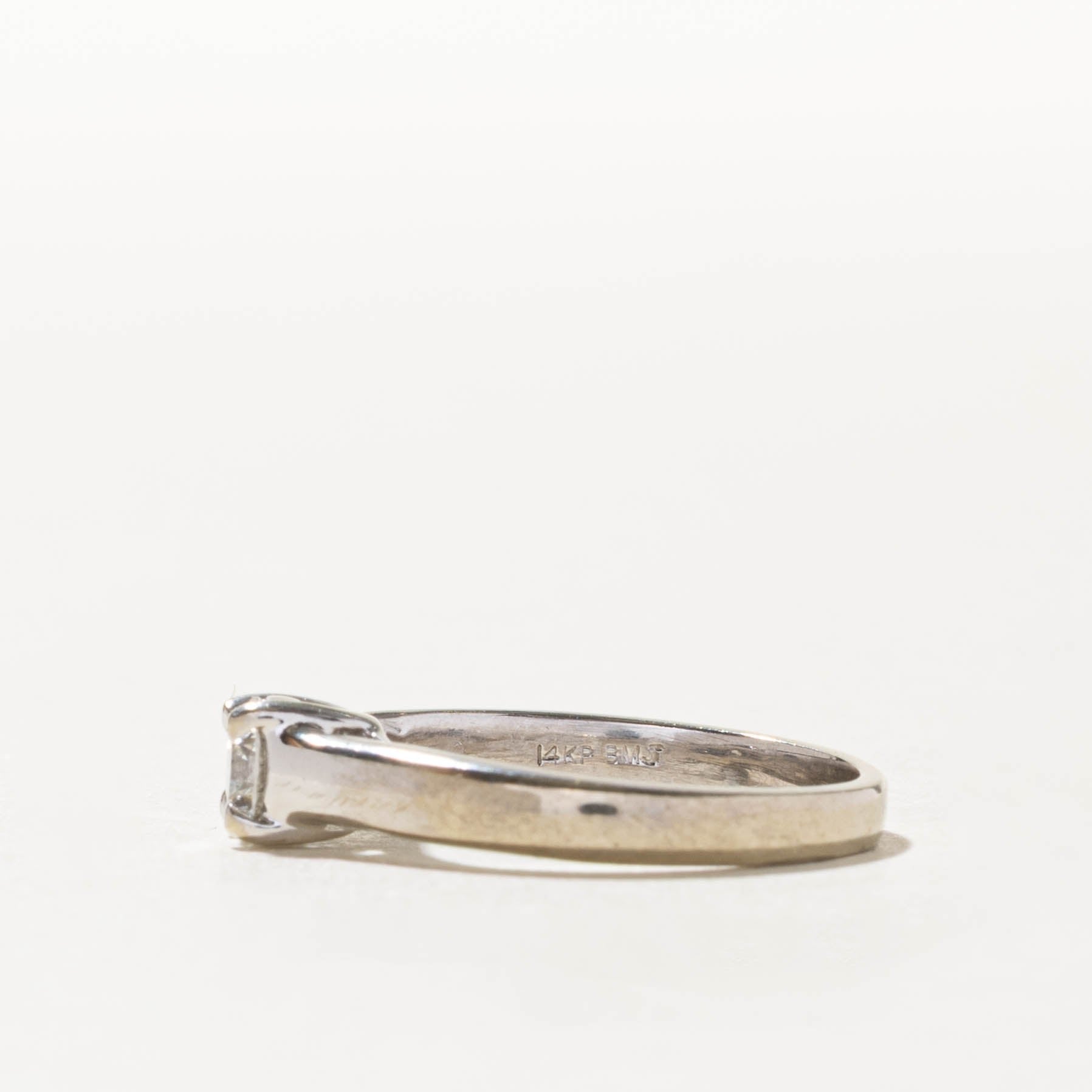 14k Solitaire Canadian Diamond Engagement Ring | 0.38ct | SZ 5