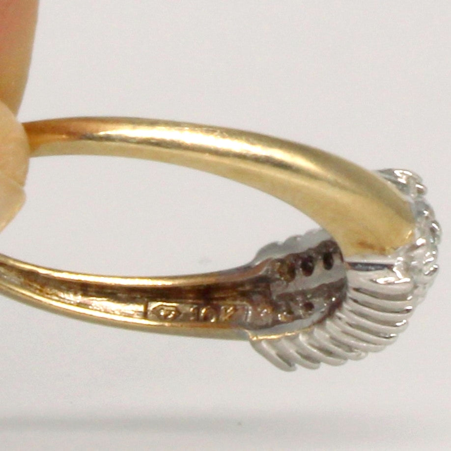 Bague sertie de diamants | 0,10 ct | Taille 7 | 