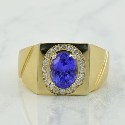 Tanzanite & Diamond Ring | 2.50ct, 0.40ctw | SZ 11.25 |