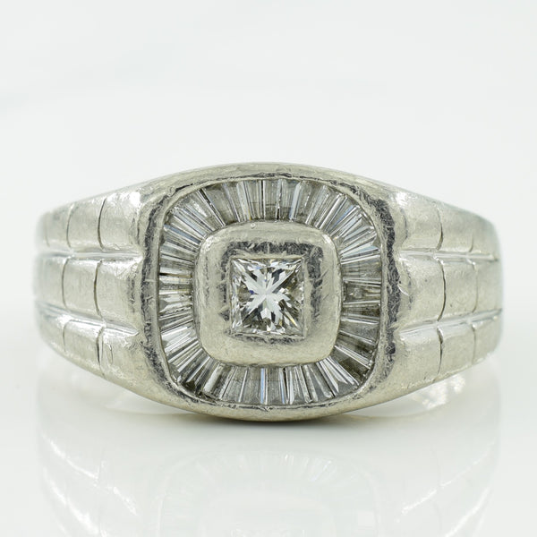 Halo Set Diamond Ring | 0.62ctw | SZ 9.5 |