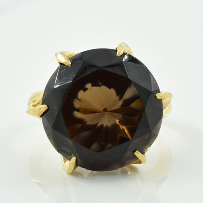 Smoky Quartz Cocktail Ring | 8.00ct | SZ 5 |