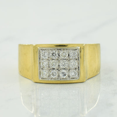 Diamond Grid Ring | 0.36ctw | SZ 10 |