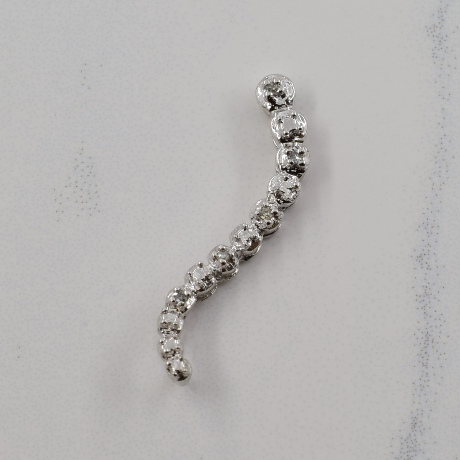 Squiggle Diamond Pendant | 0.02ctw |