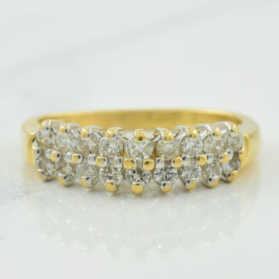 Double Row Diamond Ring | 0.36ctw | SZ 4.75 |