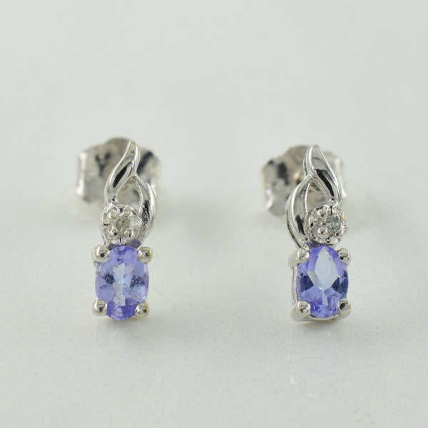 Tanzanite & Diamond Earrings | 0.20ctw, 0.005ctw |