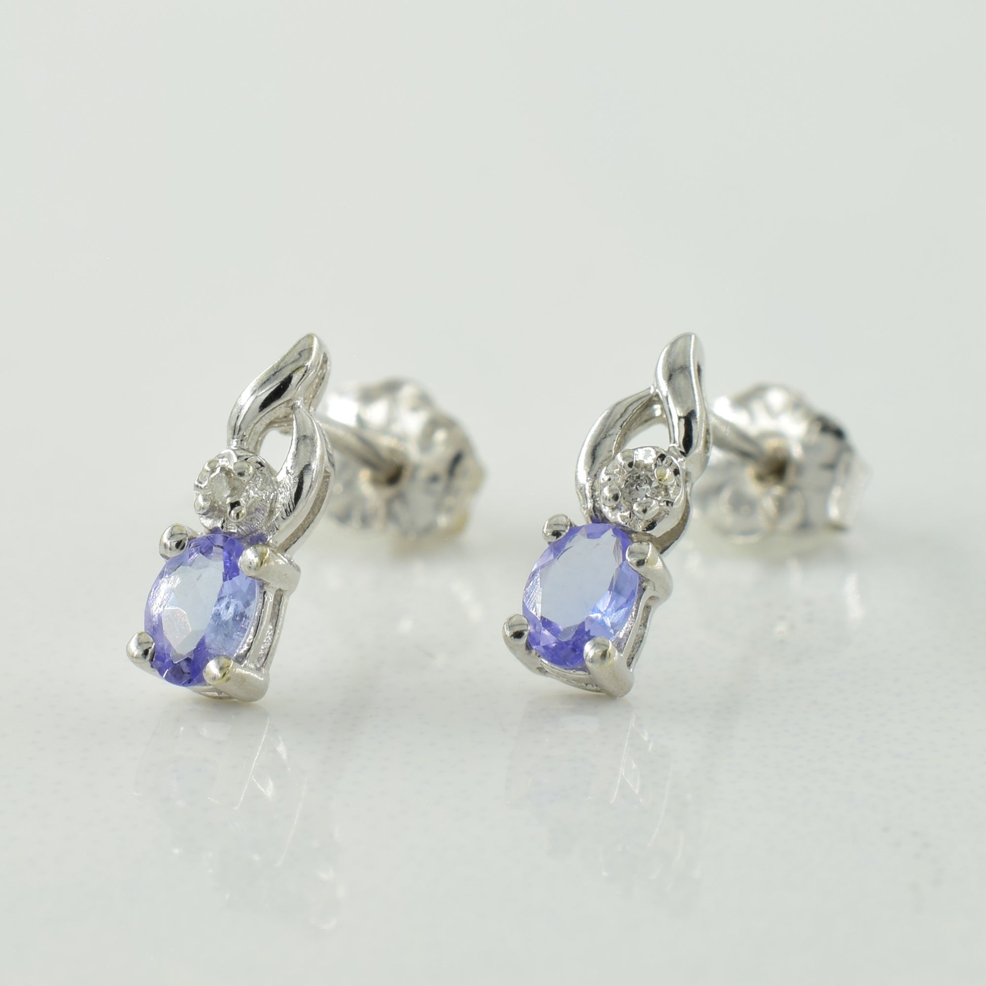 Tanzanite & Diamond Earrings | 0.20ctw, 0.005ctw |