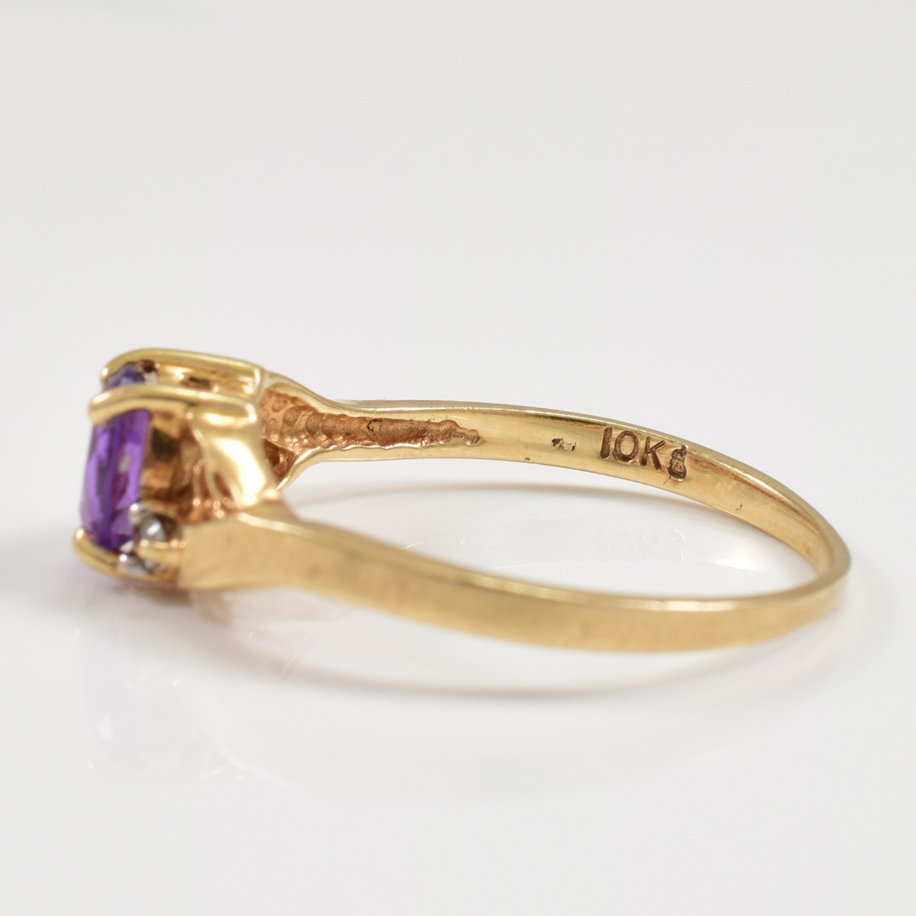 Amethyst & Diamond Ring | 0.31ct, 0.02ctw | SZ 6.5 |