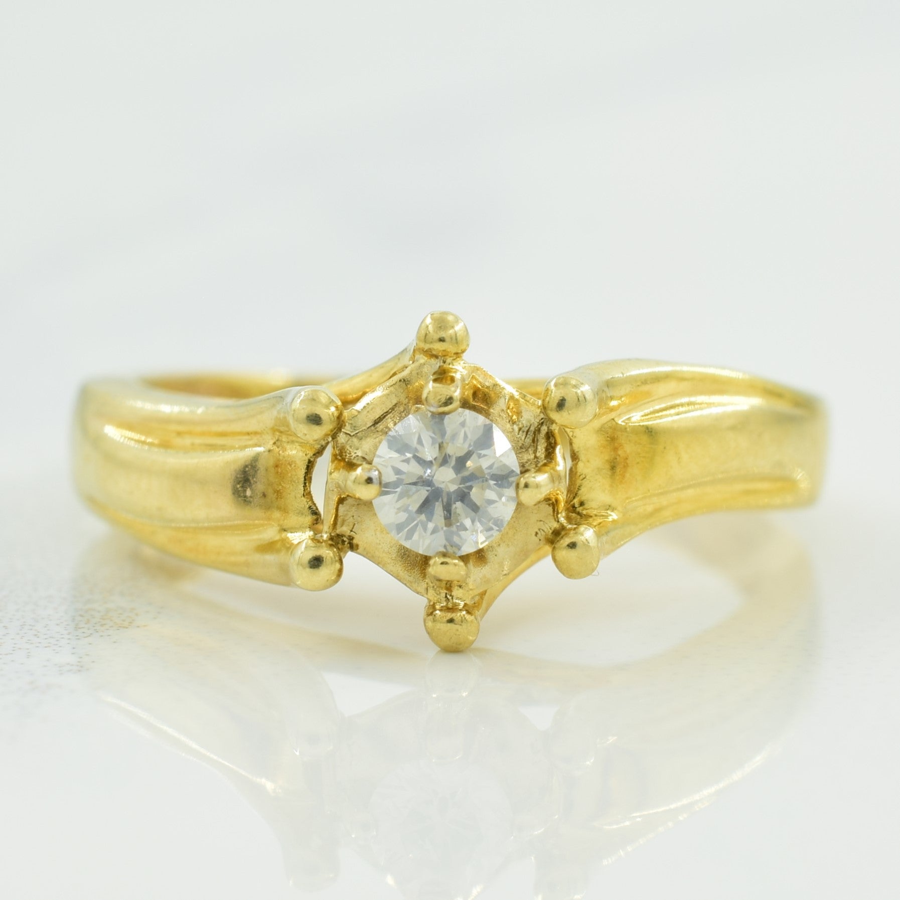 Solitaire Diamond Ring | 0.13ct | SZ 4.75 |