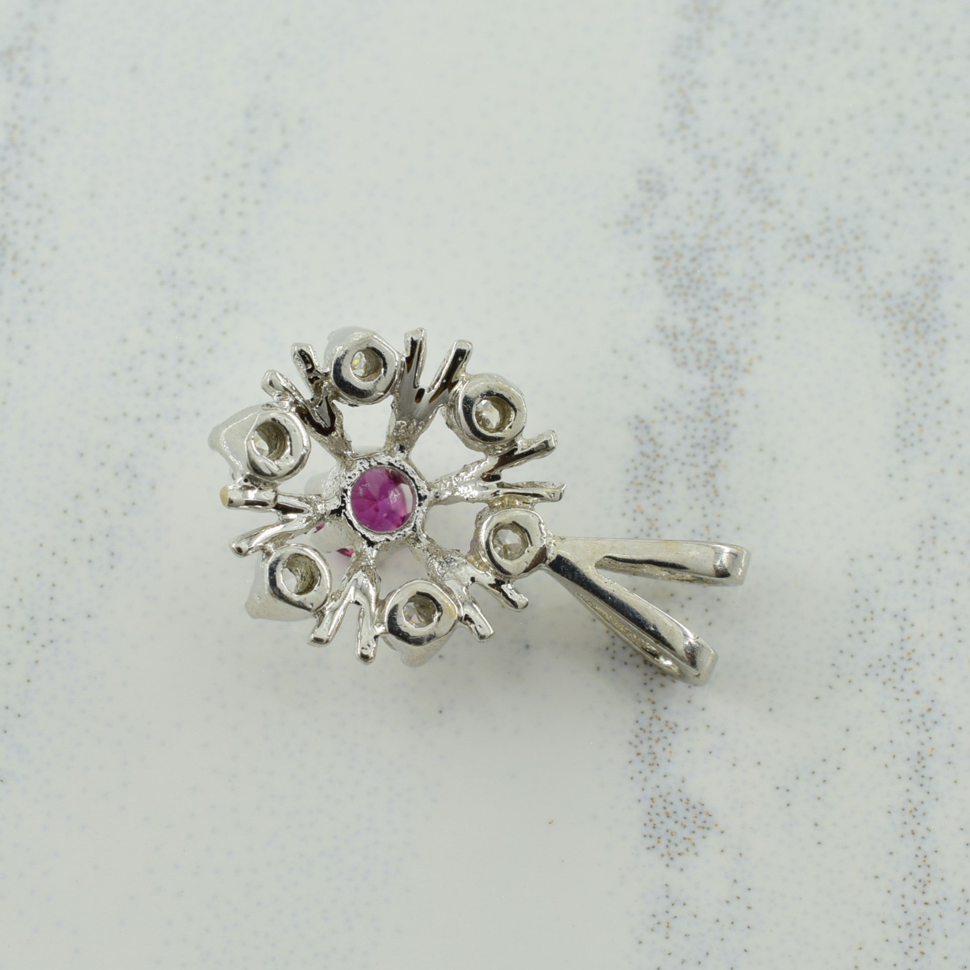 Ruby & Diamond Pendant & Earring Set | 0.21ctw, 0.09ctw |