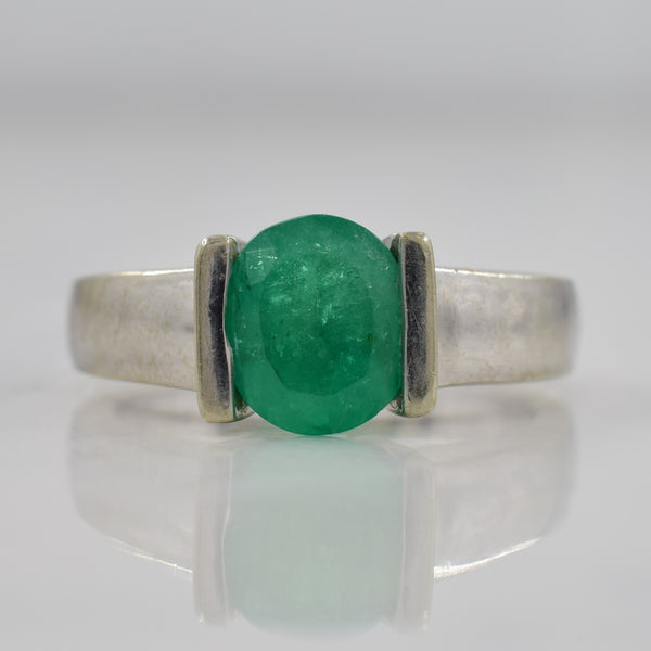 Solitaire Emerald Ring | 1.30ct | SZ 6 |