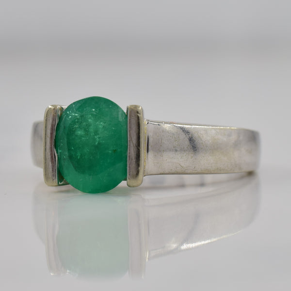 Solitaire Emerald Ring | 1.30ct | SZ 6 |