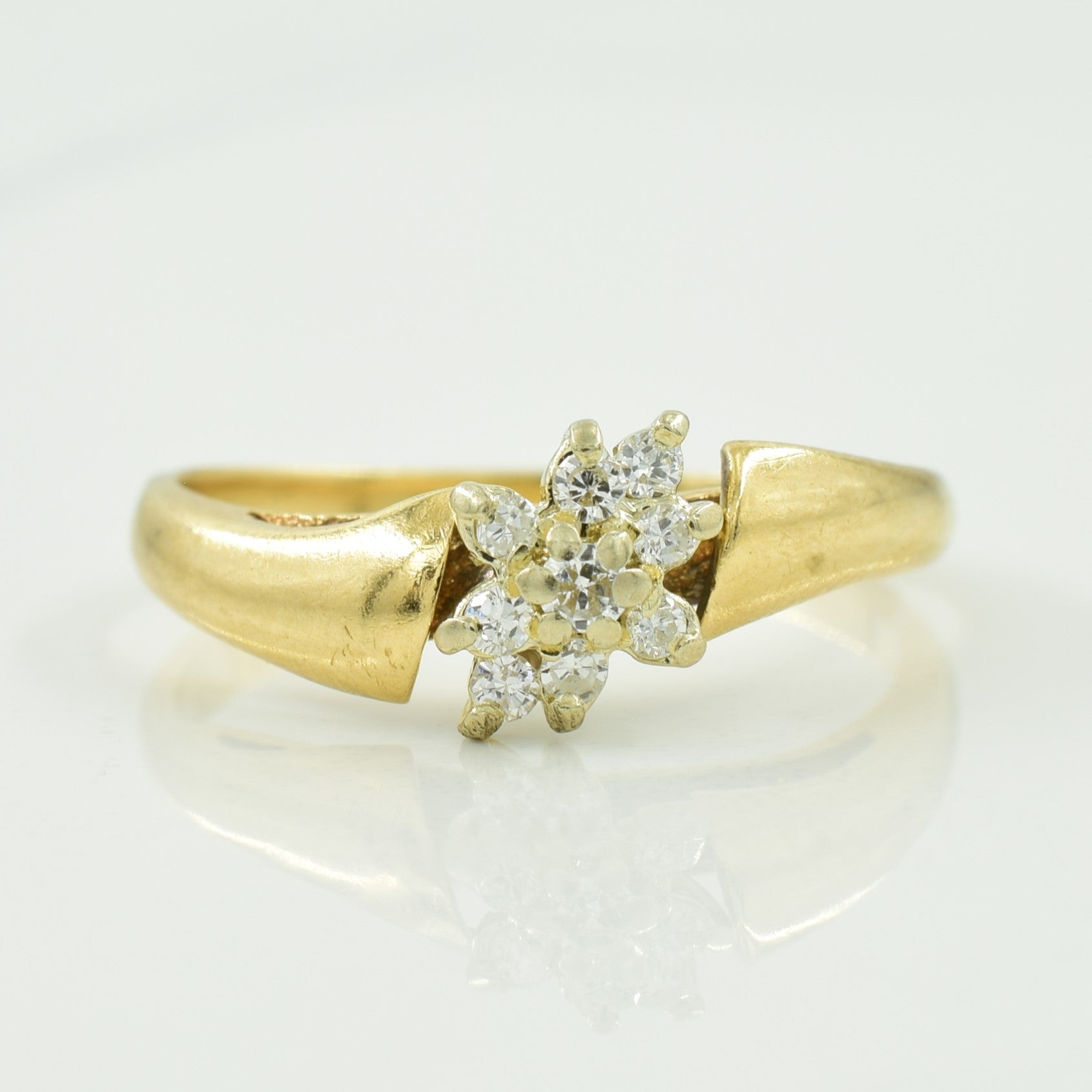 Diamond Bypass Ring | 0.11ctw | SZ 6.25 |