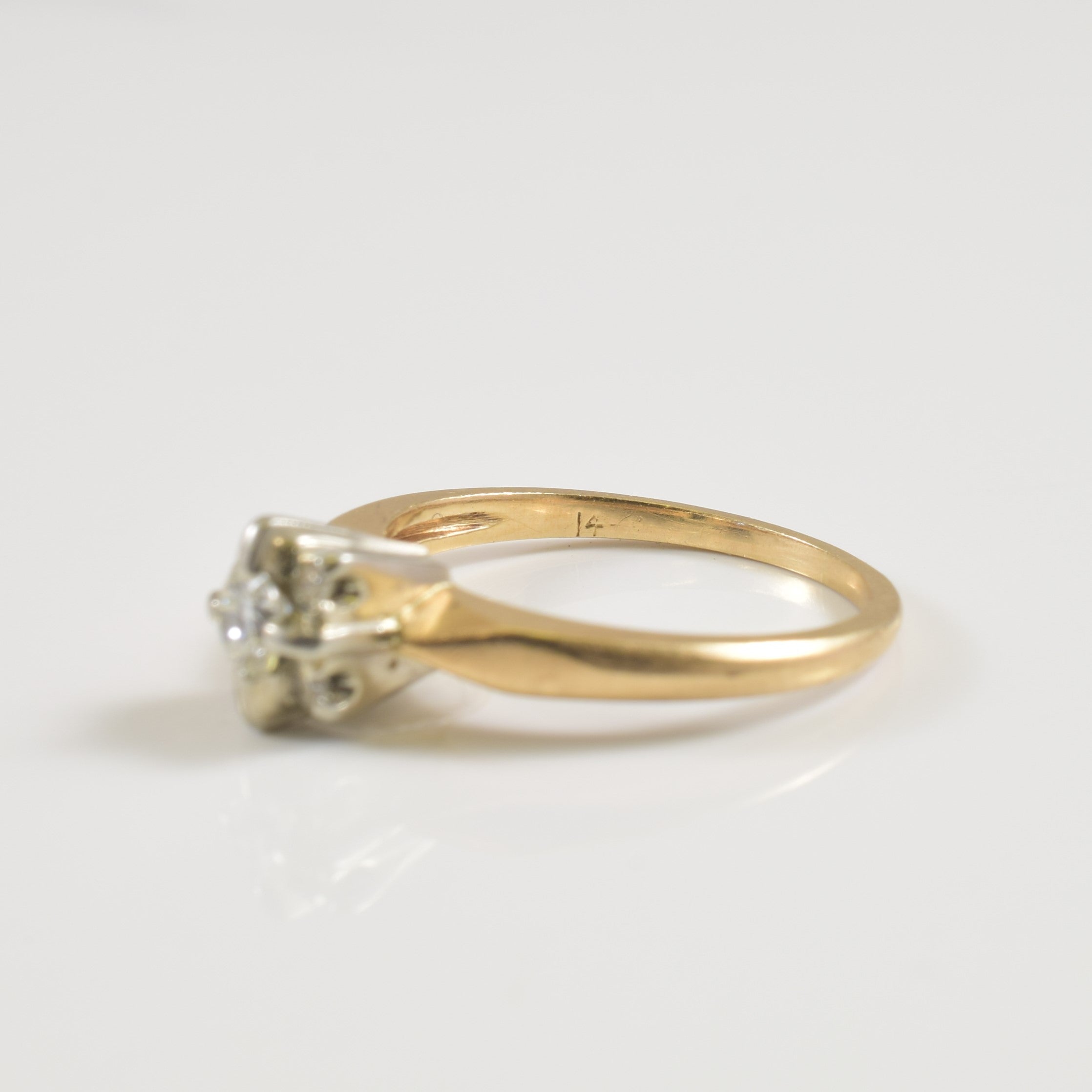 Cathedral Diamond Ring | 0.23ctw | SZ 4.25 |