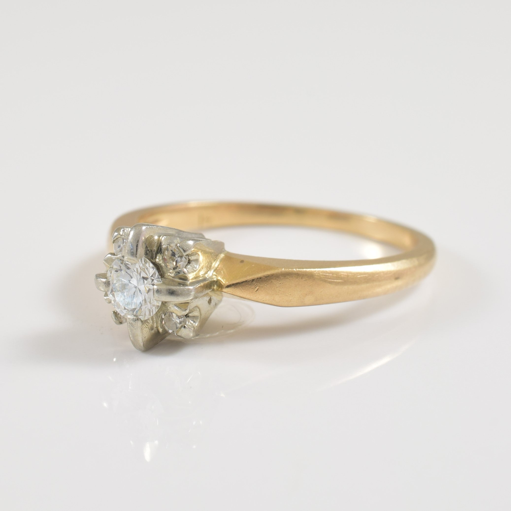 Cathedral Diamond Ring | 0.23ctw | SZ 4.25 |
