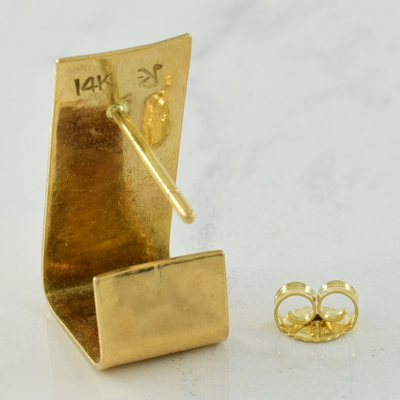 14k Yellow Gold Drop Earrings